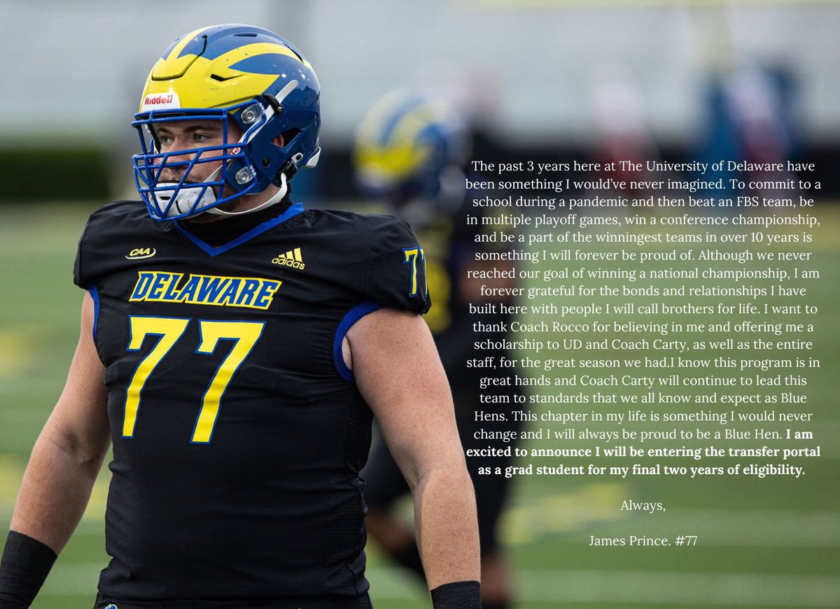Thank you Delaware, excited for the new chapter in my life! #TransferPortal