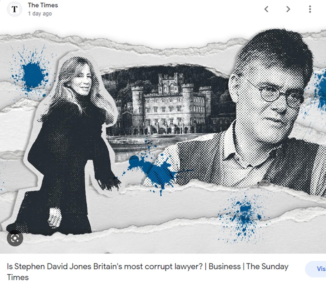 Livooo's tweet photo. "Is Stephen David Jones Britain's most corrupt lawyer?"
This chap had his own practice called 'Jirehouse' which specialised in creating structures to utilise offshore, avoid tax & hide money for dodgy characters!
The meta-narrative he seems to connect to is illuminating! ๐๐ธ https://t.co/GPIZadX0KF