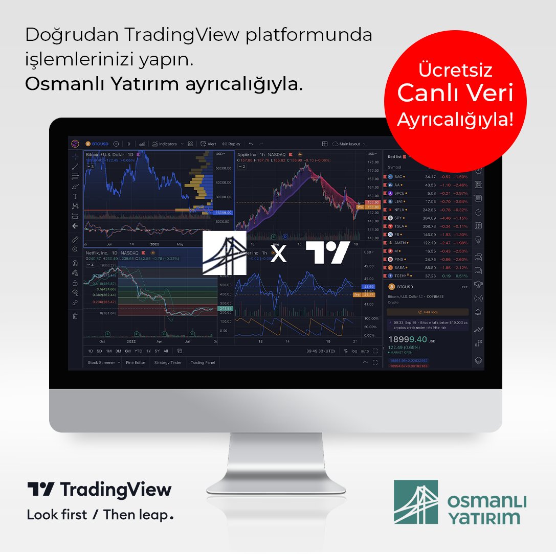pyanalizhaber's tweet photo. Osmanlı Yatırım ayrıcalığıyla, grafik platformu TradingView, Türkiye'deki kullanıcılarıyla buluştu. Sende bu ayrıcalığı yaşamak istiyorsan formu doldur.
#BIMAS #BISAS #BIZIM #BJKAS #BLCYT #BMEKS #BOSSA #BOYNR #BRISA #BRKO #BRKSN #BRMEN
https://t.co/8Zh1fnTZH5 https://t.co/n0CYqkWRTE