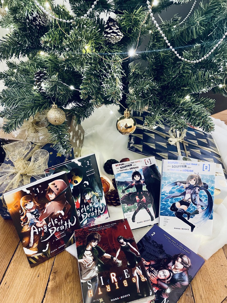 [ CONCOURS NOËL ] 🎁

À Noël, découvrez nos licences ! 
Mana Books met en jeu un beau kit starter contenant : 
"Bofuri" T01 et T02
"Siren ReBIRTH" T01 et T02
"Angels of Death" T01 et T02 
😍

Pour participer : 

👉 RT ce tweet
👉 Follow <a href="/Mana_Books_/">Mana Books</a>
👉 Tag un ami sous ce post