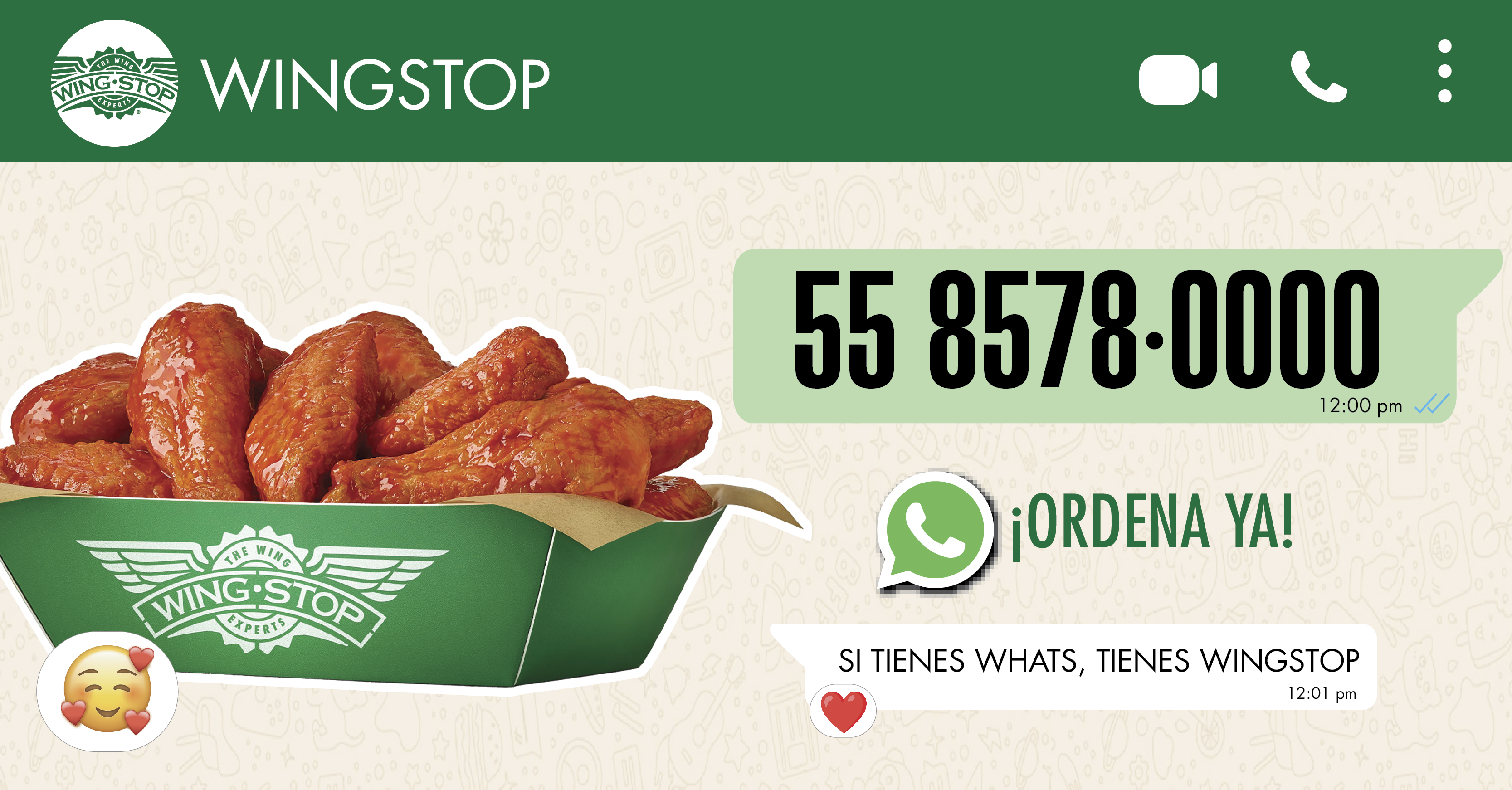 whatsapp para restaurantes wingstop