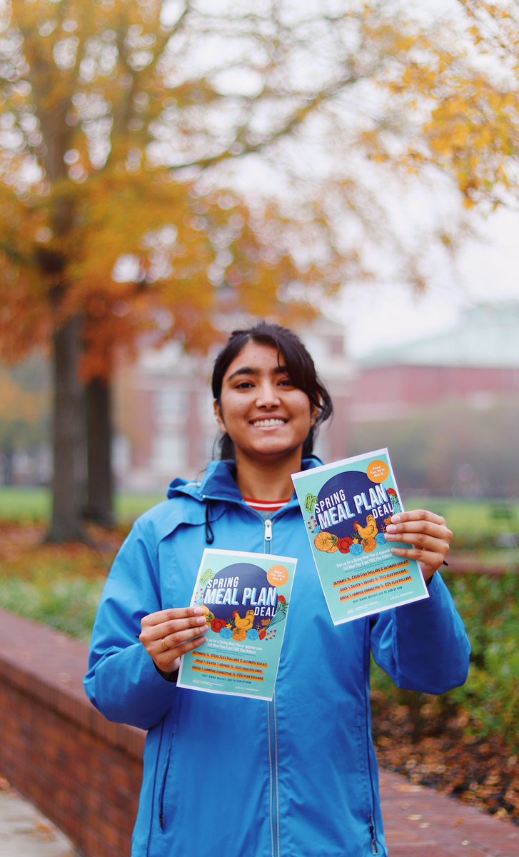 msstatedining's tweet photo. Want free flex? Upgrade your current meal plan or sign up for a spring meal plan before December 9th and get FREE flex. If you are currently enrolled in a meal plan, you will have the same plan for the spring semester. Head to https://t.co/8wiwvGdGcx to get yours now! https://t.co/98Wk6G3sJh