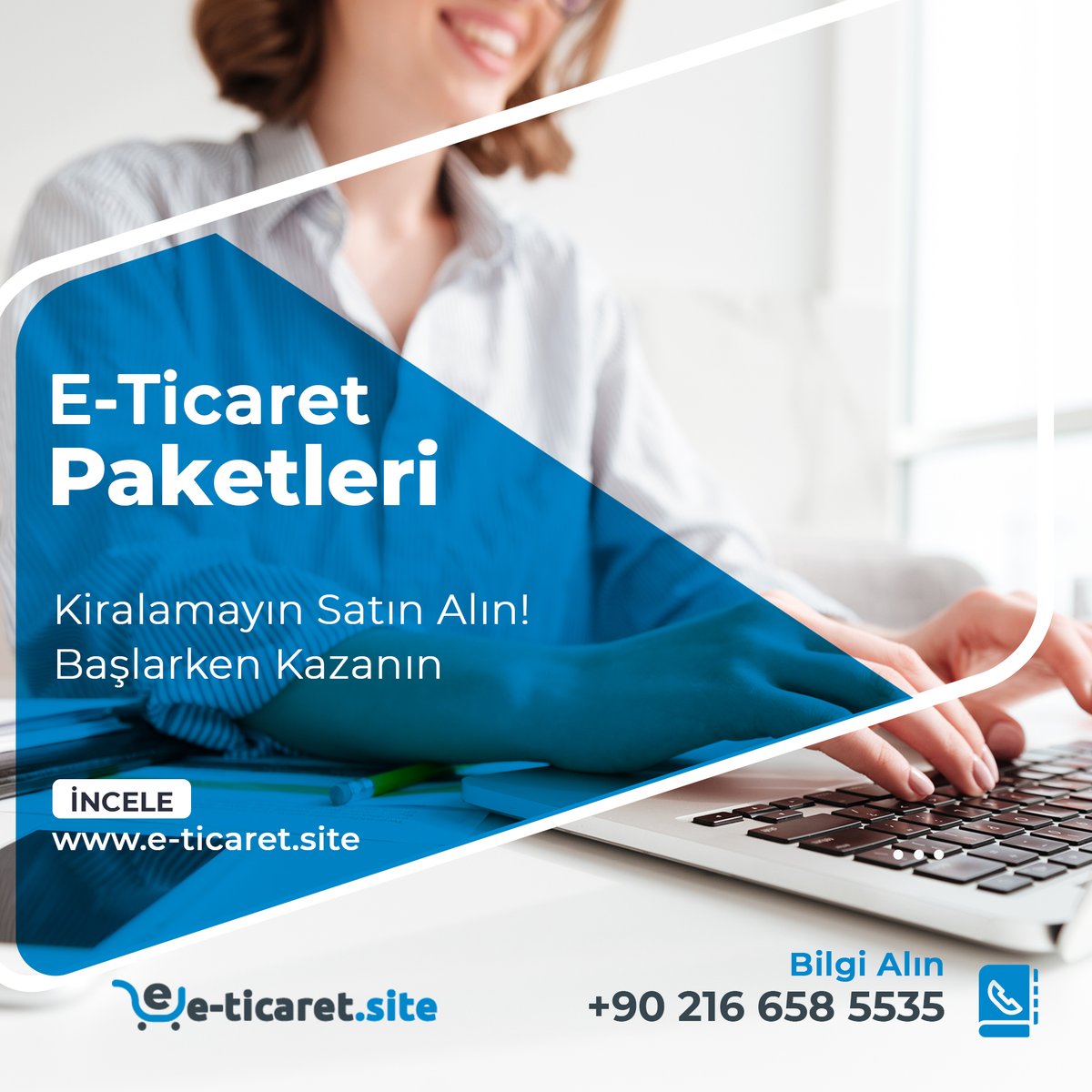 EticaretSiteTR's tweet photo. E-ticarete Başlarken Kazanın #eticaretsitesi https://t.co/2Mm48nlE6Z