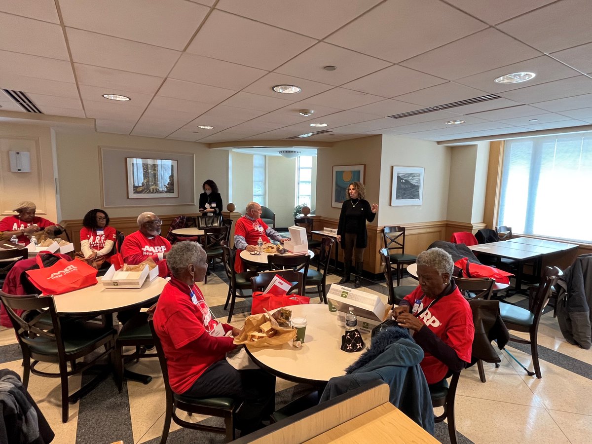 Had a great time chatting with AARP members during their lobby day visit to the State House today. #AARPNJlobbyday