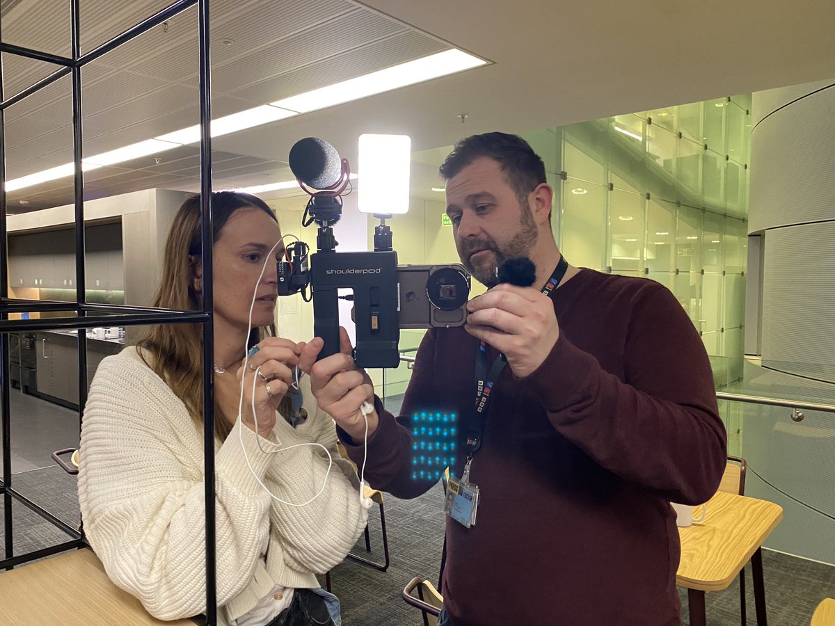 The now traditional end-of-day “have a go, let’s see what you can record” using Filmic Pro for the latest set of mojo trainees at NBH, under the watchful eye of <a href="/MikeyBCameraman/">Mike Buttery</a> and <a href="/photocumbria/">Mark Robertson</a>