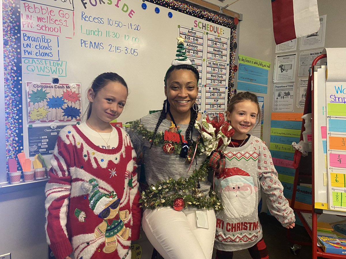 We are burning up in our Tacky Sweaters 🔥 #ExploreWells #Wells12Days@CFISDWells