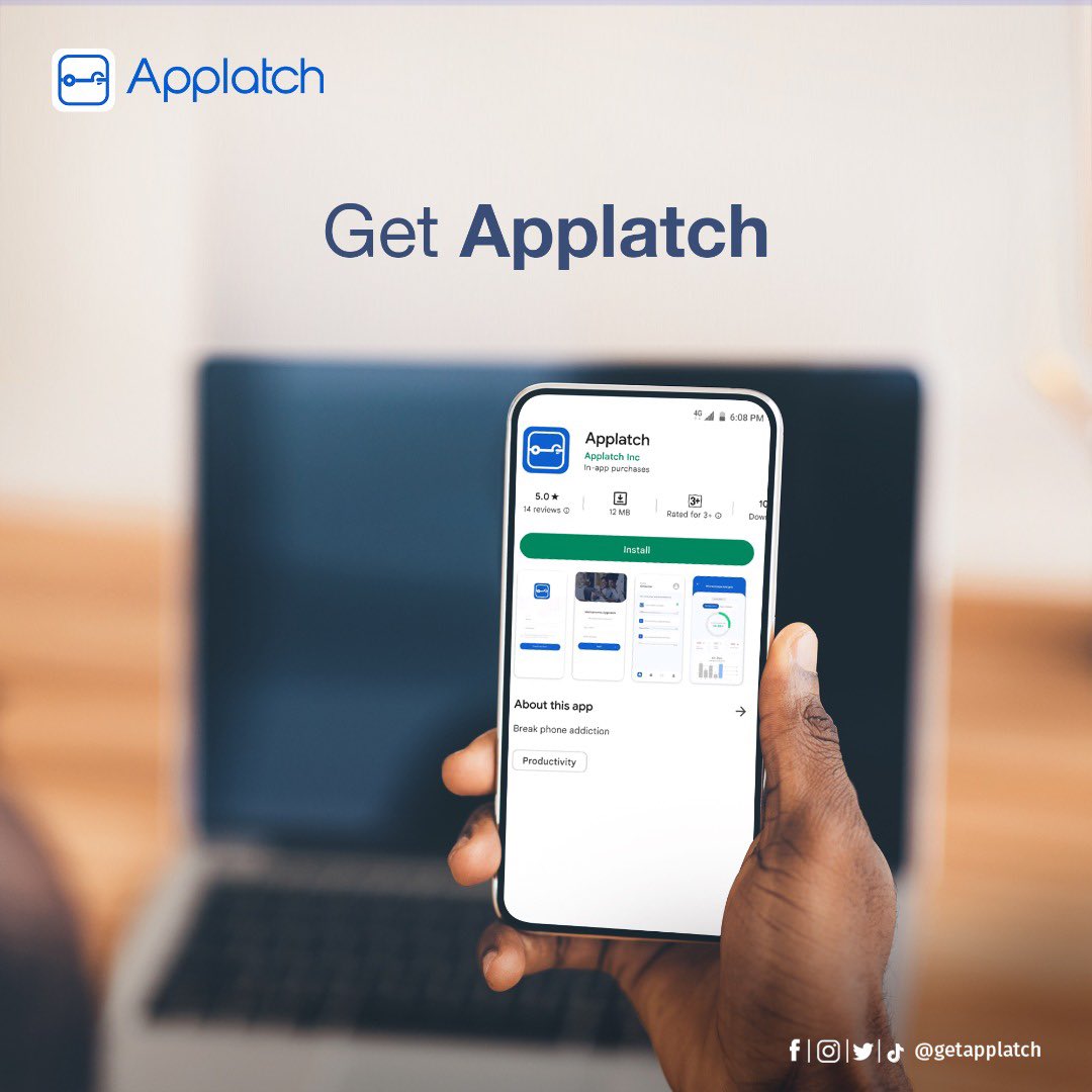 getapplatch's tweet photo. If Instagram is distracting you from getting work done, lock it with Applatch.
If you can't get enough sleep at night because you're up playing Football Manger, lock it with Applatch.
Click the link in bio to download Applatch now.
#Applatch #SmartPhoneAddiction #mentalhealth https://t.co/gm8W8XS01Q