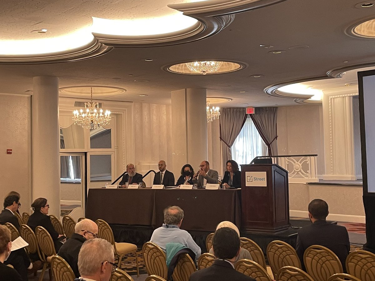 NewIsraelFund's tweet photo. .@MurcianoGil and @victoriasolk from @Mitvim and Tarek Abu Hammed from @AravaInstitute on panels about regional environmental cooperation and normalization at #JStreet22 https://t.co/hRSCGKd2jo