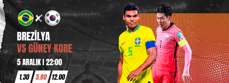 BREZİLYA VS GÜNEY KORE
Bu maç kaçmaz !!!

Güncel Adres : bit.ly/3NZz6WH

#Katar2022 #DÜNYAKUPASI