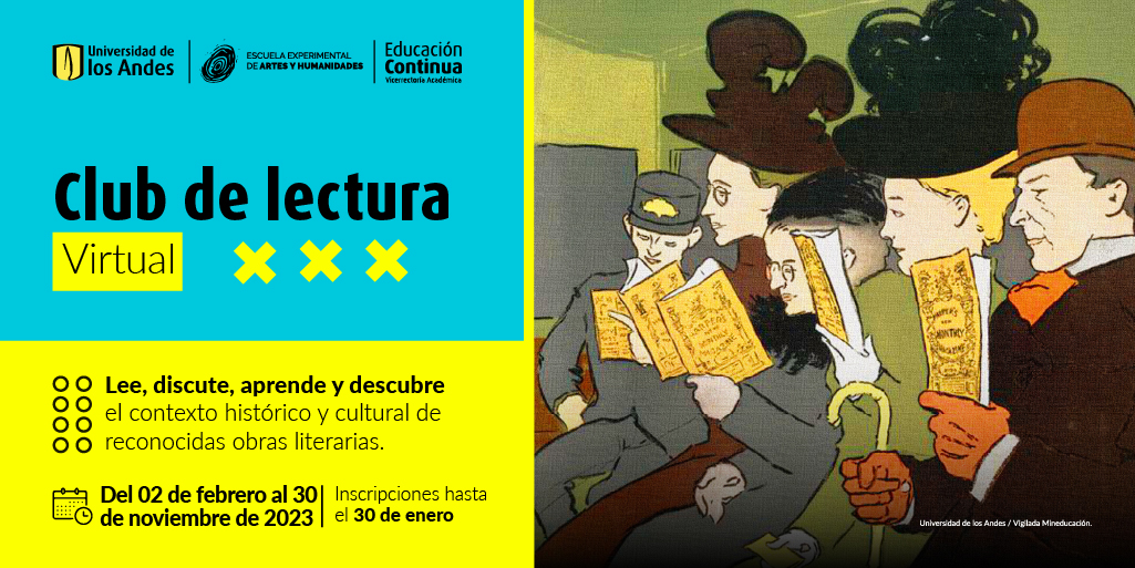 No hay nada mejor que analizar un libro a fondo, entender el entorno y el contexto en el que se origina ¡Únete al club de lectura y desentraña reconocidas obras literarias este 2022!
Link: bit.ly/ClubdeLectura-…
***
#DECAdeEstudiantes #EDCO #Uniandes