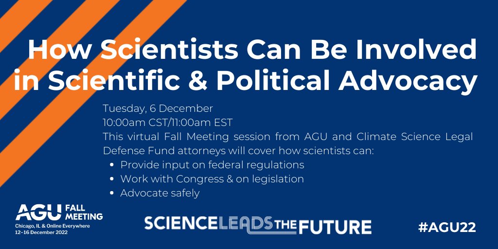 liz_landau's tweet photo. #AGU22 sessions start this week! Check out this helpful webinar I'm hosting Tuesday 12/6 with @AGUSciPolicy &amp; @ClimSciDefense at 10CST/11EST. Lots of #scipol tips &amp; guidance you can use. https://t.co/vQFpX1Bbbo