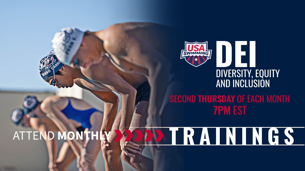 USASwimInsider's tweet image. There's a DEI webinar THIS WEEK! 

❓: DEI 301
📆: Dec 8
⏰: 7 p.m. ET
✍️: usaswimming.zoom.us/webinar/regist…