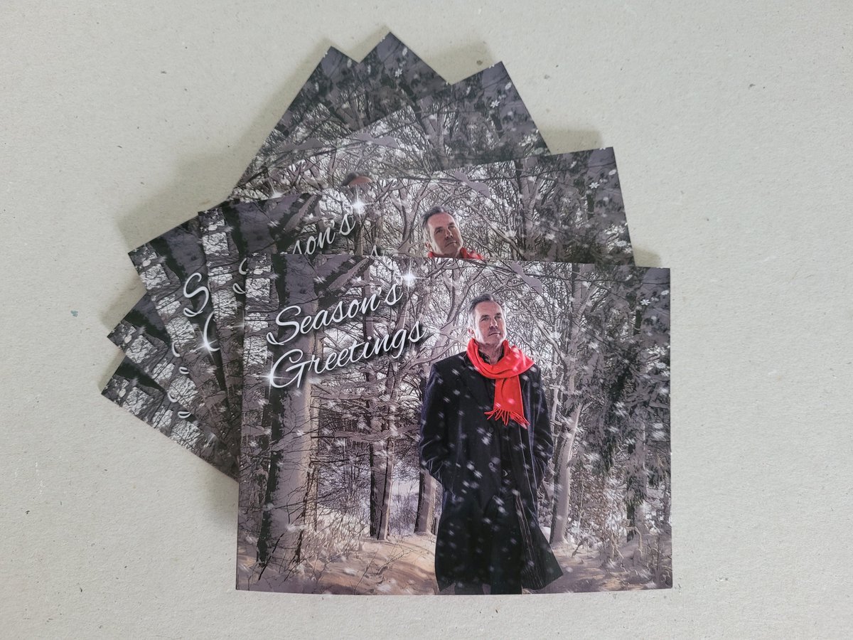 adgraphicsuk's tweet photo. An absolute pleasure to be chosen to print these great Christmas Cards for @alanfletcher , better known as Dr Karl Kennedy from hit Aussie TV show Neighbours. https://t.co/3vCG3Fgd6Z