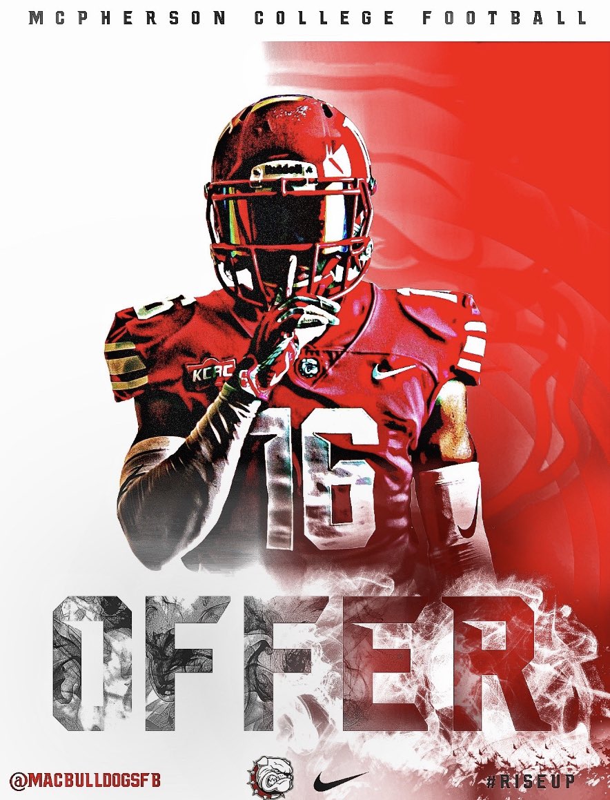 Matthew Bailiff (@matthewbailiff1) on Twitter photo #AGTG blessed to receive an offer from McPherson college @Coach_EKnight <a href="/MACBulldogsFB/">McPherson Football</a> #AGTG blessed to receive an offer from McPherson college @Coach_EKnight <a href="/MACBulldogsFB/">McPherson Football</a>