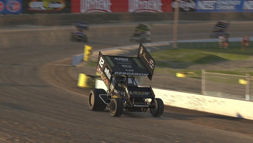 TeamABReSports's tweet photo. P1 for @RacingBergeron and P12 for @AidenBierlein in the first round of the @iRacing @Carquest @WorldofOutlaws Sprint Car World Championship Series at @VolusiaSpeedway! https://t.co/eFPXGkggdY