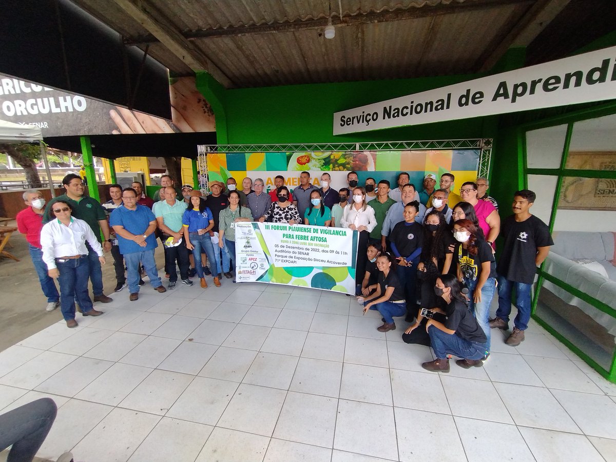 adapi_pi's tweet image. Nosso III Fórum Piauiense de Vigilância para Febre Aftosa foi demais.

Ano que vem teremos muitos outros e esperamos vocês!
#adapi #piauilivredeaftosa #senar #sistemafaepisenarpi