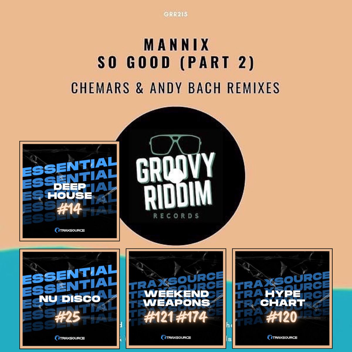 groovy_riddim's tweet photo. 🙌🏻The remix pack by @Chemars_G and #AndyBach to the track titled 'So Good' by @MannixDJ has been supported from @traxsource and both remixes are in several Traxsource’s charts!
🛒Get it here: https://t.co/Iud7zgF0WS https://t.co/lgikNPCnPq