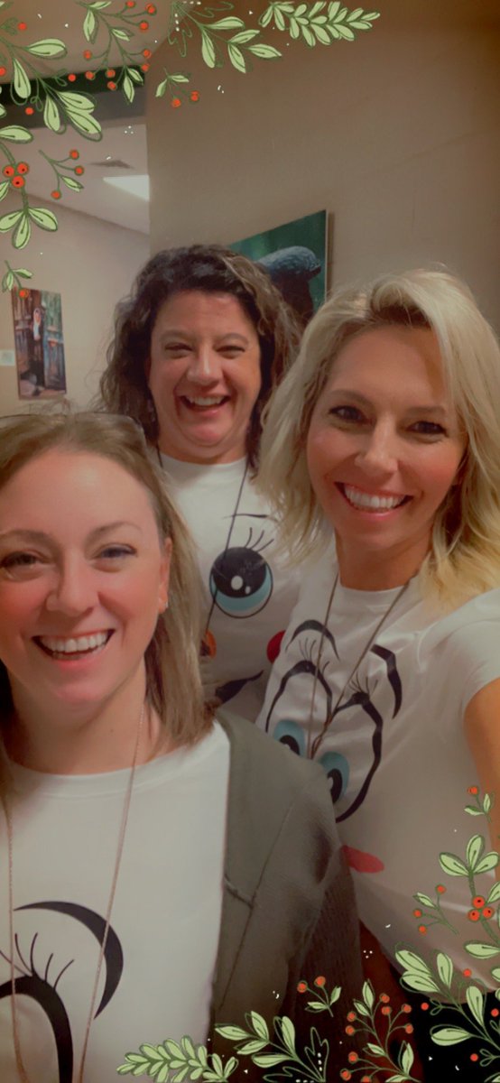 nikimcdow's tweet photo. Do you wanna build a snowman? Snow much fun wearing our holiday team shirts. #teamwork #cobbinterventionists  @MabletonES https://t.co/XHMf5fFPXh