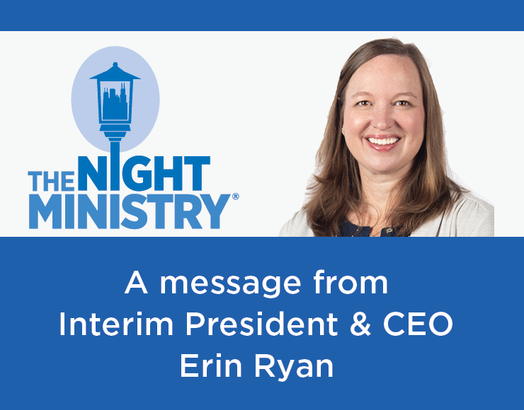NightMinistry's tweet photo. Our Interim President &amp; CEO, Erin Ryan, has a special message reconfirming The Night Ministry's dedication to its mission during our period of leadership transition. #chicagononprofit #chicagocharity #thenightministry #leadership https://t.co/SWGEhmGfEv