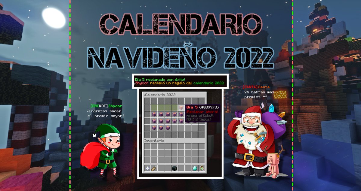 ❄️❄️¡ACTUALIZACIÓN NAVIDEÑA!

Disfruta de los rangos, kits, vanidades y muchas modalidades en mooncraft.es

Reclama todos los premios del calendario 2022 y espera al día 24 para obtener tus recompensas!

💬Nuestro Discord: discord.gg/wwuT6gm