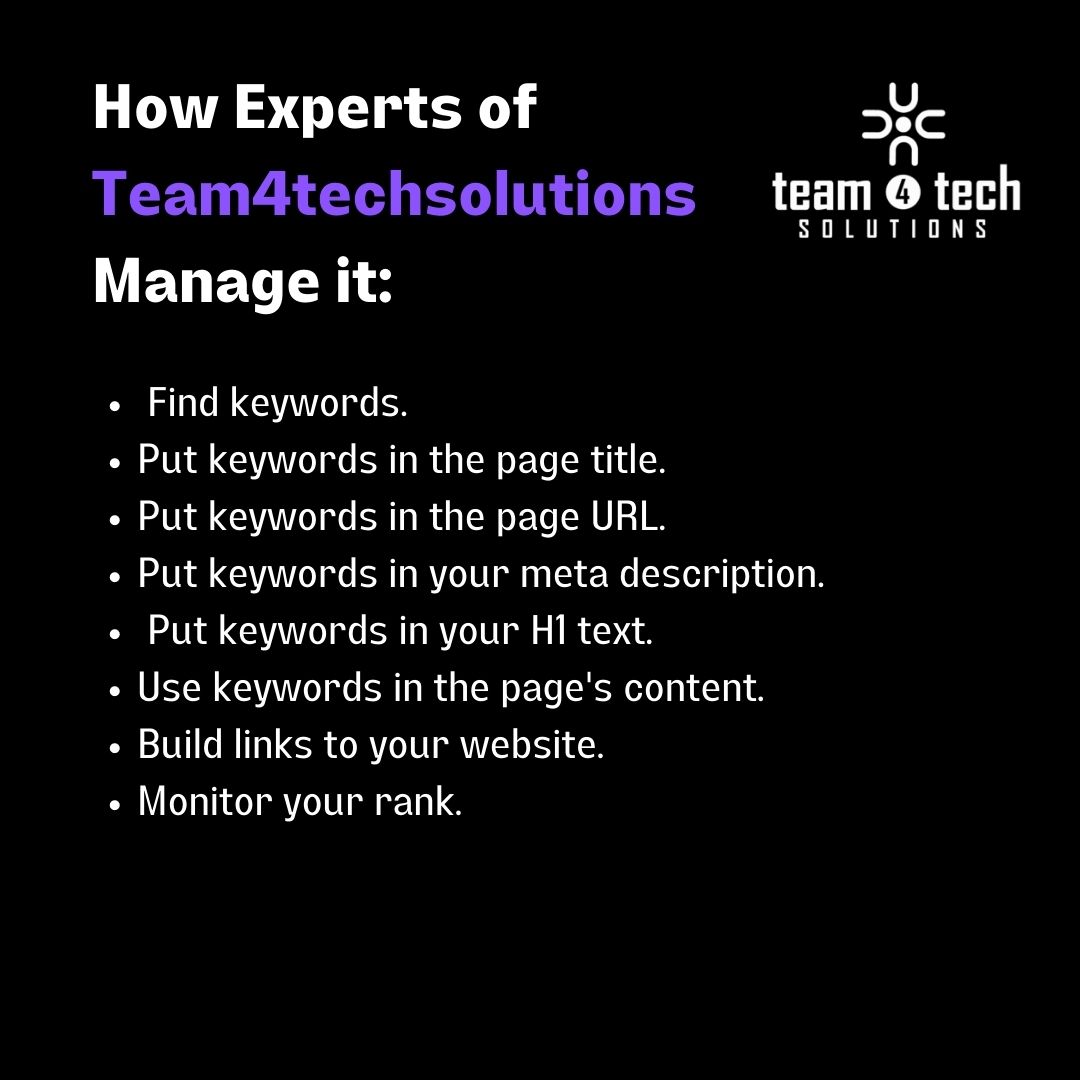T4Tsolutions's tweet image. Team4techsolutions offers SEO Service On-page SEO (on-site SEO) 
Off-page SEO (off-site SEO) 
Technical SEO.
Local SEO.

Contact Us:
info@team4techsolutions.com

#seo #seomeaning #seokjin #seoul #onpageseo #offpageseo #localbusiness #localseo #techtoronto #canada #tech #services