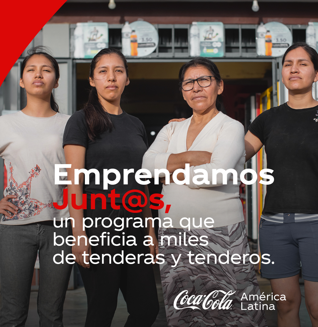 CocaColaLC's tweet photo. Seguimos apoyando a Don José, Doña Maria y a la familia Gonzales, pues con el programa "Emprendamos Junt@s", beneficiamos a más de 5.000 tenderos y tenderas en varios países de Latam, contribuyendo en la mejora de sus negocios y mejorando la calidad de vida de sus familias❤️. https://t.co/e9nHcrm5tx