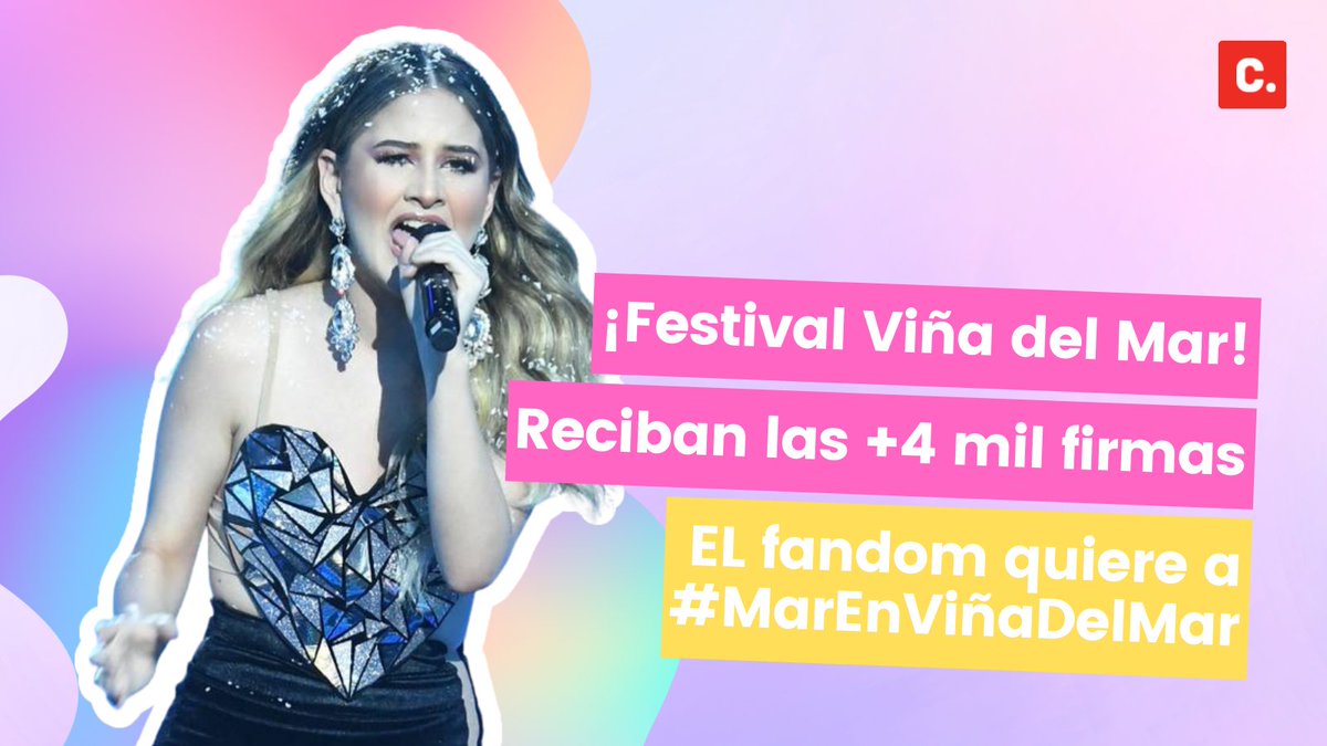 ChangeOrgLatino's tweet photo. Únete HOY al #TUITAZO 🚨 | ¡Nos quedamos sin tiempo, todavía queremos a #MarEnViñaDelMar! 

Retwittea para que @elfestival @IamDonDani reciban las +4mil firmas y @MarRendonMusica esté en el festival de Chile 🎤💜🇨🇱

Firma la petición ➡️ https://t.co/JD9qRwv22r https://t.co/zPek5BbcJT