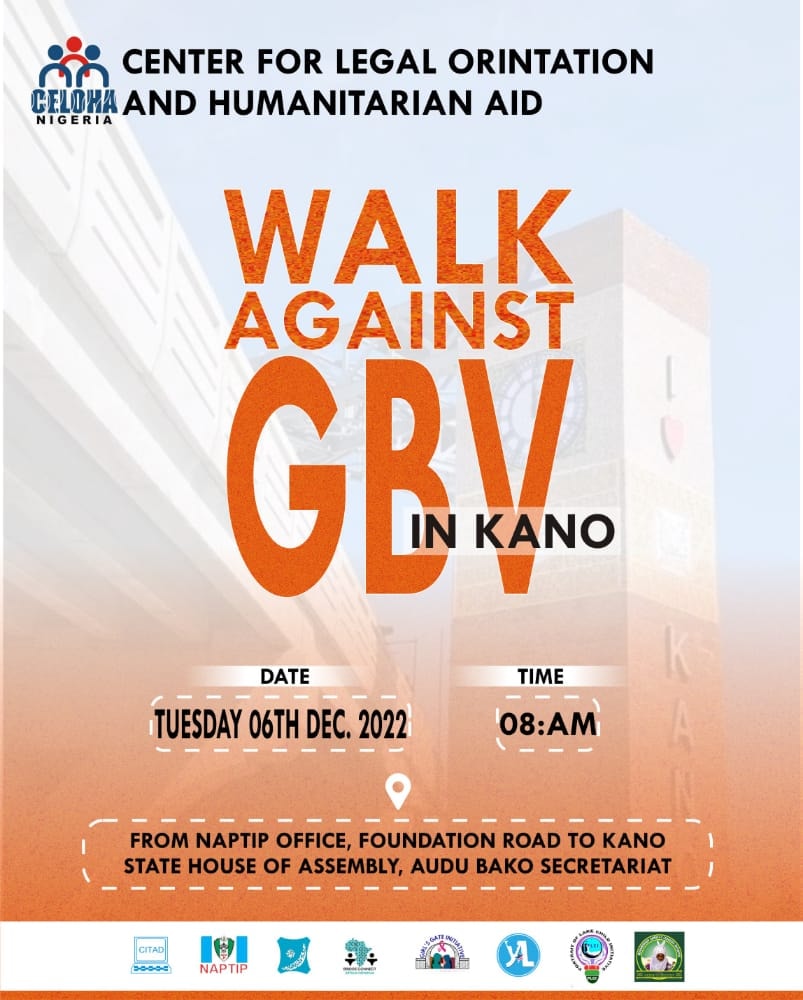 CELOHANIGERIA's tweet photo. ICYMI: @CELOHANIGERIA and copartners will organise road walk and standstill rally to Kano State House of Assembly members. #EndGBVinKano #16Ways #16Issues #16Says @ICTAdvocates @awdf01 @WAI_WomenAid @YZYau @macfound @FordFoundation https://t.co/j0UNo371sd
