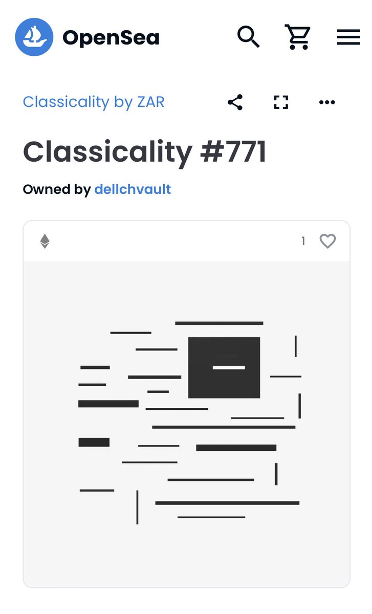 Presenting the first winner, Classicality #771 in physical format, going to <a href="/D3llch/">dellch</a>! ⚡️⚡️⚡️

👀 Look out for a new raffle announcement in about two weeks. In the meantime, hold onto your Classicality pieces as each can be entered into the raffle.