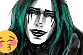 medok_art's tweet photo. #Distorture_comic spoiler + fact about Thresh's "eye-marks" since I had to make his look from zero.
It was inspired by "corpse paint", a type of a make up which some of metal singers use on stage.
It appears only if he uses his powers-- whoops, im silent!
You'll see it in part 2! https://t.co/WTFqMf9zwS