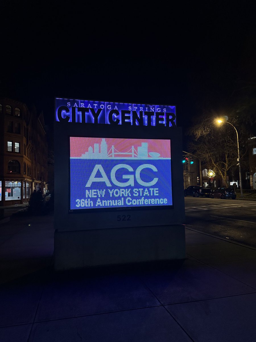 AGC_NYS's tweet photo. We can’t wait to welcome everyone back to Saratoga Springs this week for the 36th annual AGC NYS Construction Industry Conference! https://t.co/DZshPgfQwa