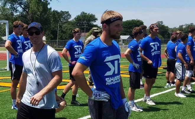 sharp_spelite's tweet photo. From being in the camps to coaching in the camps congratulations to this big 12 champion! 
#SPFBA https://t.co/kjVVWXWNkN
