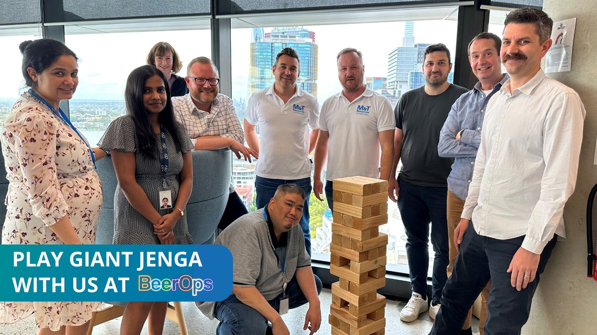 Our Sydney team have been putting in the practice ahead of tonight’s #BeerOps! If you are heading down to BeerOps Sydney, the biggest Data and #Devops MeetUp in Australia, make sure to visit us on the floor and take us on in a game of Giant Jenga! Prizes up for grabs. #lifeatMTR