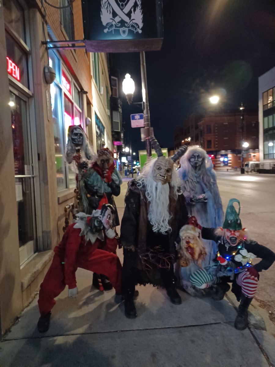 The spooky folks 13th floor h
Haunted House in Schiller Park stopped by laat weekend to promote their Krampus haunted house this weekend! We are giving away a pair of tickets this Wed 12/7 between 9pm and 10pm at the bar! Come see our Krampus set up and try to win some tickets!