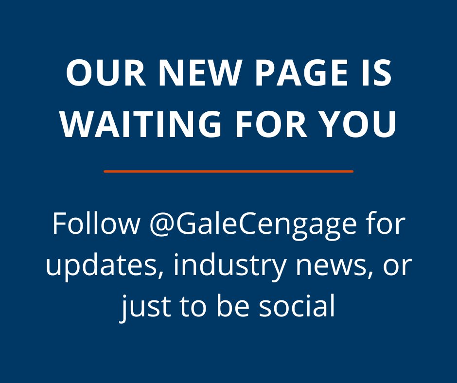 BIG NEWS! This page will be closing soon. Please follow <a href="/galecengage/">Gale Cengage</a> to stay up-to-date on product announcements, webinar opportunities, news, and all other relevant happenings. #GalePublic