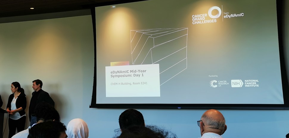 LdelaRica's tweet photo. Starting two days filled with #extrachromosomal science at the first in-person @CancerGrand  @Team_eDyNAmiC's Symposium, funded by @theNCI and @CRUKresearch and led by Paul Mischel @Stanford_ChEMH @StanfordMed
#eDyNAmiCSymposium https://t.co/RWqAPHbgjB