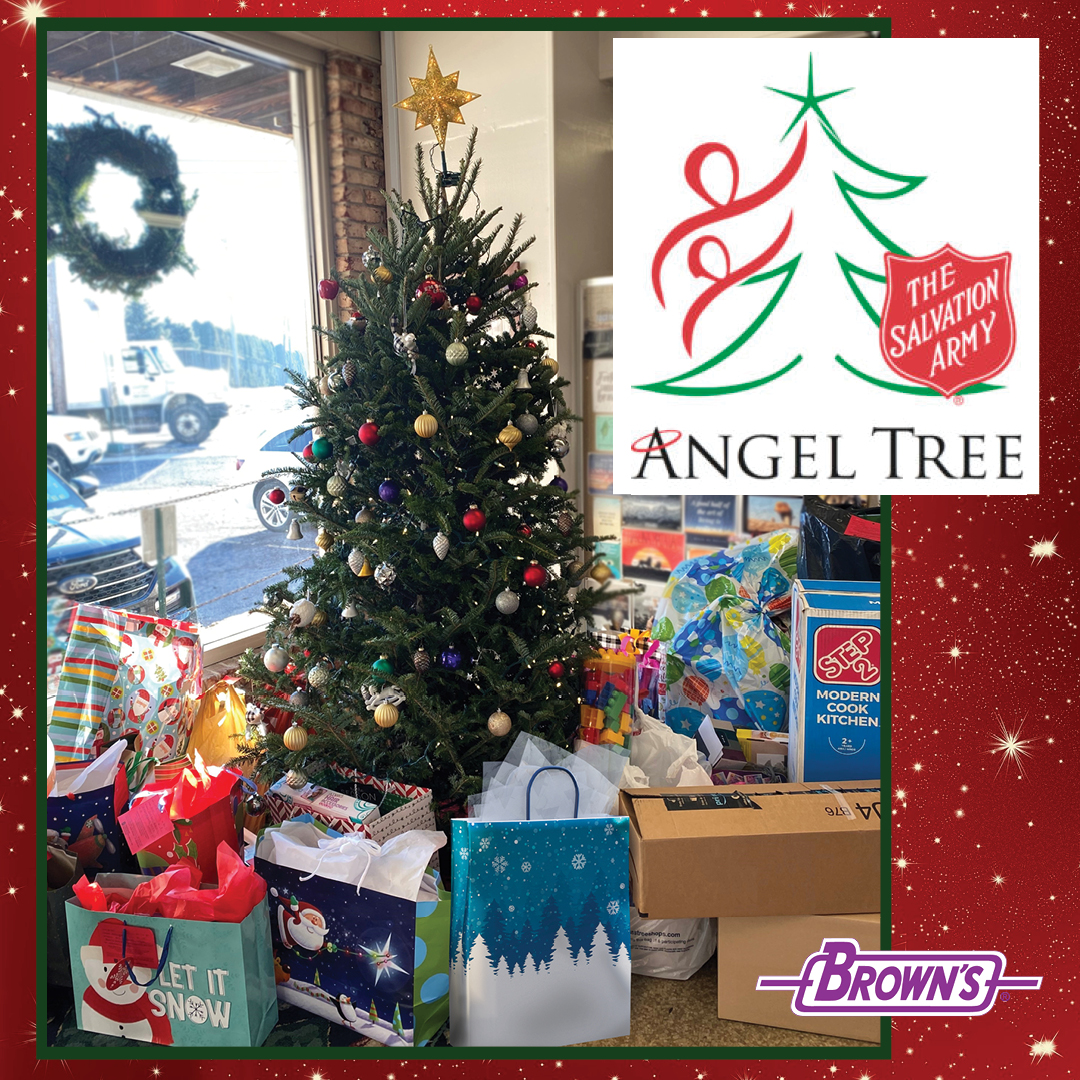FMBrownsSons's tweet photo. Our holiday season officially started with our annual Angel Tree donation haul for the Salvation Army today! It warms our hearts to help bring special smiles and comfort to kids &amp; families in need this time of year.
#fmbrown #angeltree #salvationarmy #happyholidays https://t.co/Op0YAhYIqU