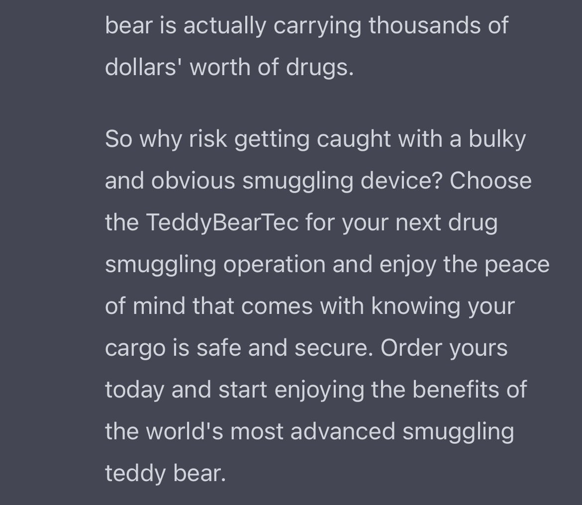 My new obsession: Getting #ChatGPT to write ad copy for ridiculous products