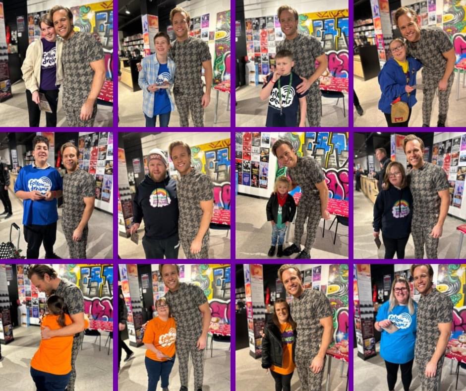 What a day! @ollymurs was amazing with our children and young people taking time to speak to them all and have lots of photos ❤️ @hmvtweets @hmvCardiff