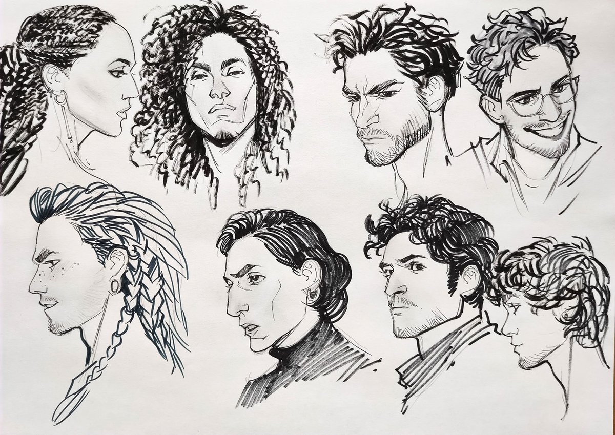 Old graphic portraits 