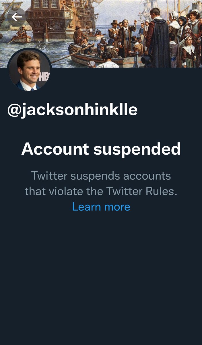 Why is <a href="/jacksonhinklle/">Jackson Hinkle 🇺🇸</a> is suspended <a href="/elonmusk/">Elon Musk</a>? He did hit NAFO nerve. They've been asking to apply their "article 5" on people who express their view in opposition of their "beliefs". Their members constantly harass accounts and this must be stopped. #FreeSpeech