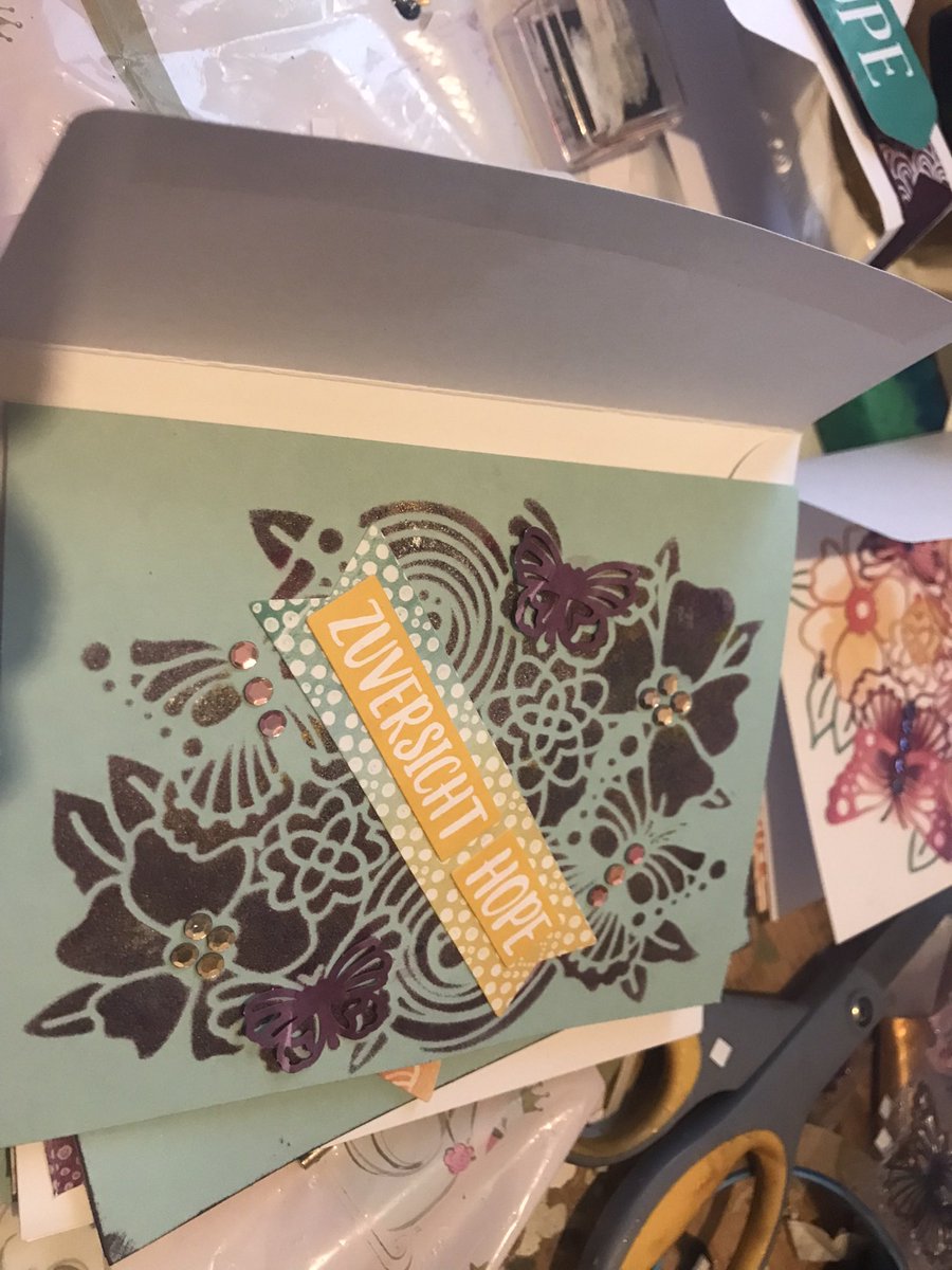 Hope!! Give a person a little bit of hope by sending a lovely card and sentiment. Each card is related to the idea of hope. All cards in this collection are packaged in a lovely box. Only one available. More pictures to follow