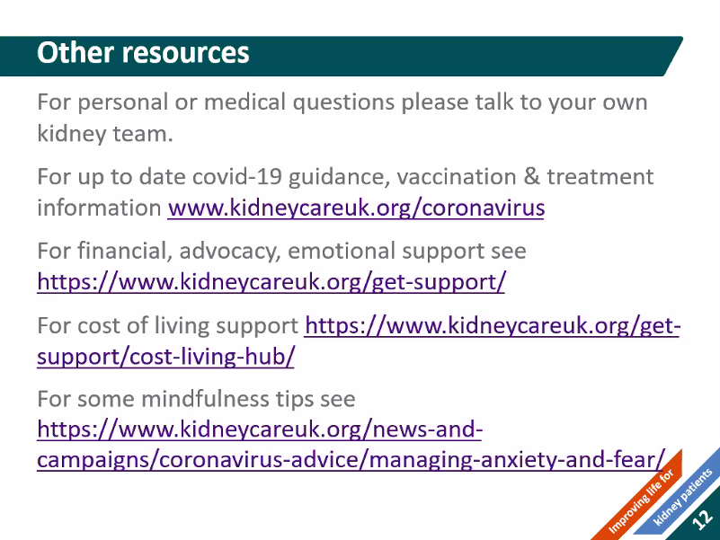 kidneycareuk's tweet photo. Thank you so much to everyone who joined us on the latest #CovidQuestionTime webinar this evening - particular thanks to @claremorlidge @Roxytonin @mkwillicombe & David Hayward @FionaCLoud https://t.co/sLDdtsQhxP