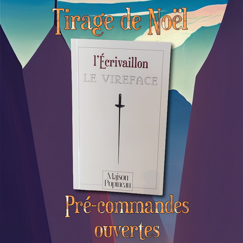 ecrivaillonfr's tweet photo. Bien que le bien-fondé de l'initiative soit discutable, Noël approche à grands pas. Mais pas de panique ! L'Écrivaillon à la rescousse. S'ouvrent en effet dès maintenant les pré-commandes pour le deuxième tirage du Vireface. Pour les pré-commandes, écrivez à l@ecrivaillon.fr. https://t.co/V66eu1IUjr