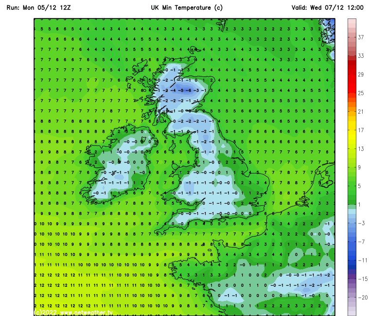 martinastro2005's tweet image. Cold spell this week, deep plunge from wed onwards for rest of week, day time lows of -1C or -2C in places, severe frosts at night. Some high ground snow showers too, but well scattered, Nly flow, big shock to the system when this happens #coldspell