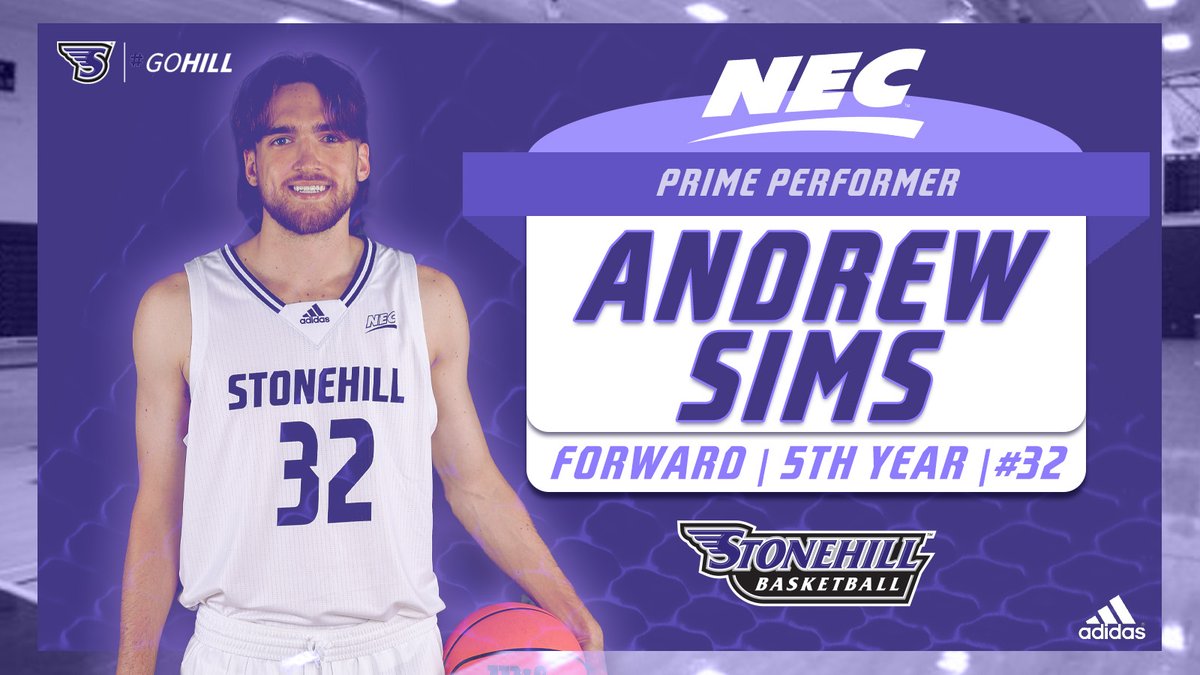 GoStonehill's tweet photo. NEC Men's Basketball Weekly Award Winners!โฌ๏ธ
๐Andrew Sims - Prime Performer
๐Max Zegarowski - Prime Performer
#NECPride #GoHill #NECBB https://t.co/G6H8n9SQNu
