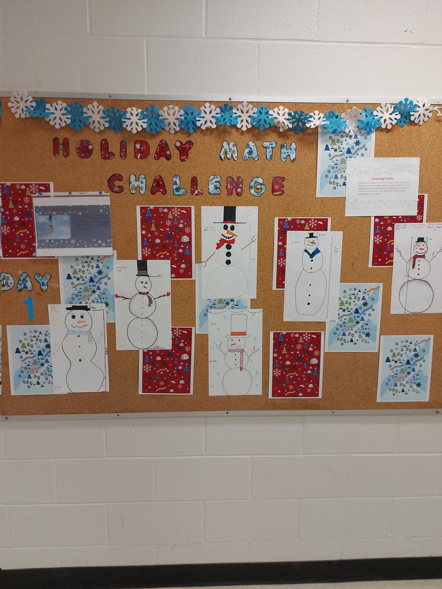 Day 1: super snowman scaling! Tricky, but once we got a hand of scale factor, Woodland Heights grade 8's did a great job!
 <a href="/tvdsbmathk8/">tvdsbmath</a>