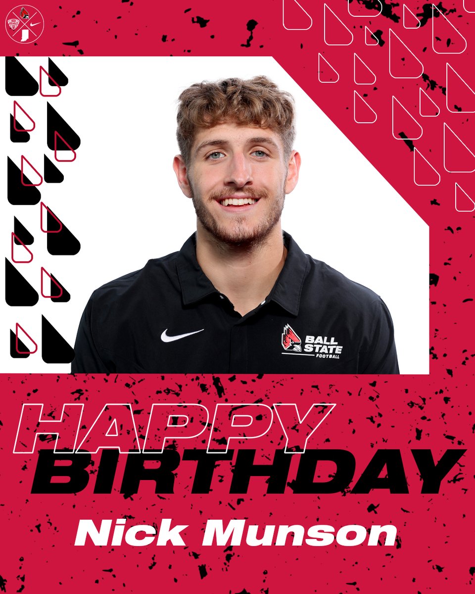 BallStateFB's tweet photo. A very Happy Birthday to Freshman WR, Nick Munson! @NickMunson0 https://t.co/ZDuyQ4EH39
