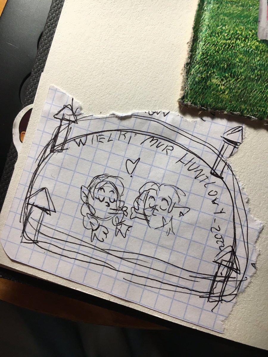 I really wanted to participate in #huntlowweek2022 but it  turned out that I simply don’t have enough time :,) I mean still I’m planning to draw some of the days but not every day of the week. Only #huntlow related thing I can’t post today is this doodle 😭🤌