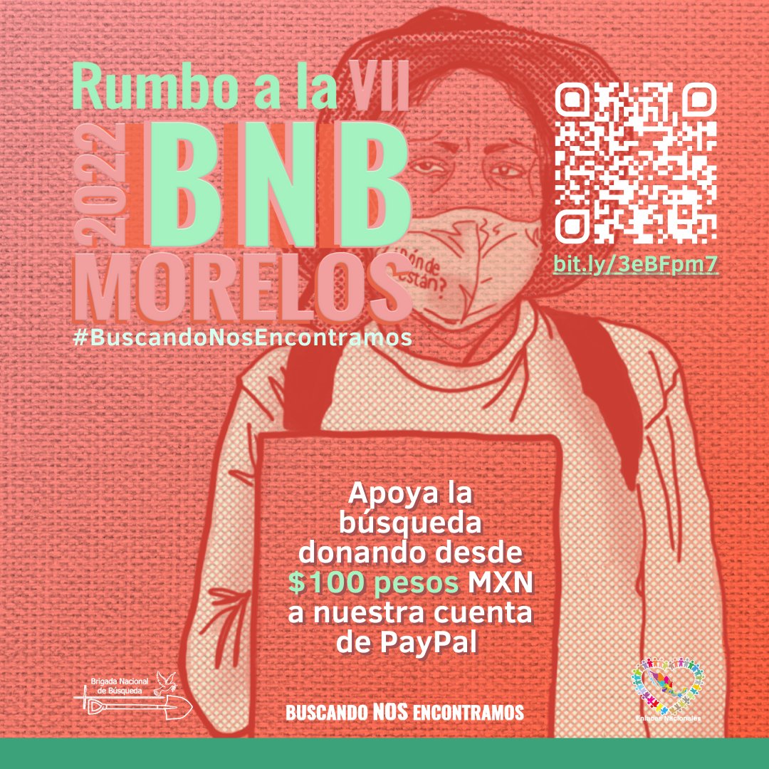 DocsMX's tweet photo. Más de 100 mil personas están desaparecidas en México. Tú puedes acompañar a la @brigadabuscando para que puedan garantizar su continuidad.
#ApoyaLaBúsqueda 👉 https://t.co/aJSlLNSZU5
Ve la cápsula #HastaEncontrarnos👉 https://t.co/GSsCwu1NZg
#BNB22 #BuscandoNosEncontramos https://t.co/ycKUxwud6S